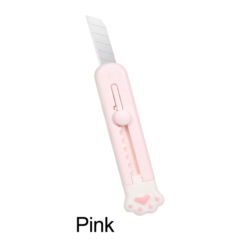 Hot Pawz Shop Light Pink Box Cutter Knife  Lightweight and Ergonomic  Design – Hot Pawz Packaging Tapes