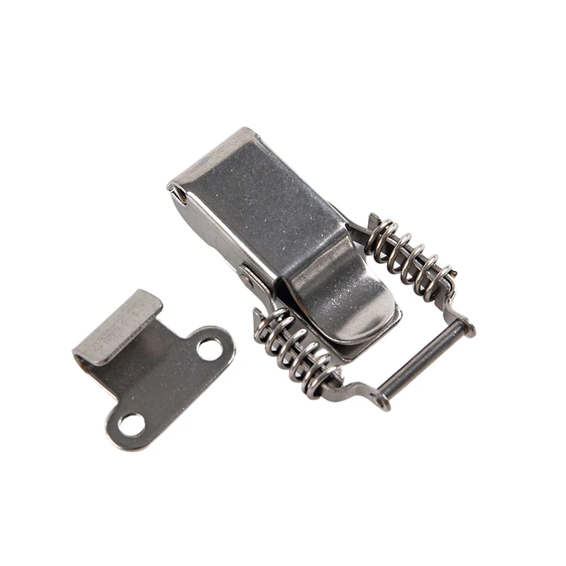 Description Picture 5 of itemStainless steel 304 spring hasp toolbox toggle latches lock wood suitcase buckle hinges Furniture Hardware Accessories