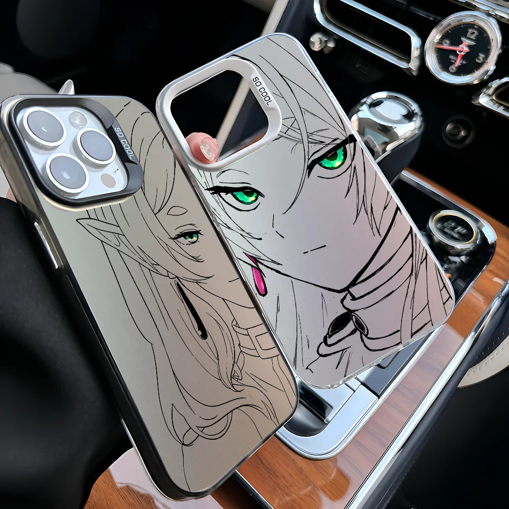 Japan Anime Frieren Matte Shockproof Phone Case - Anti-Fall Cover