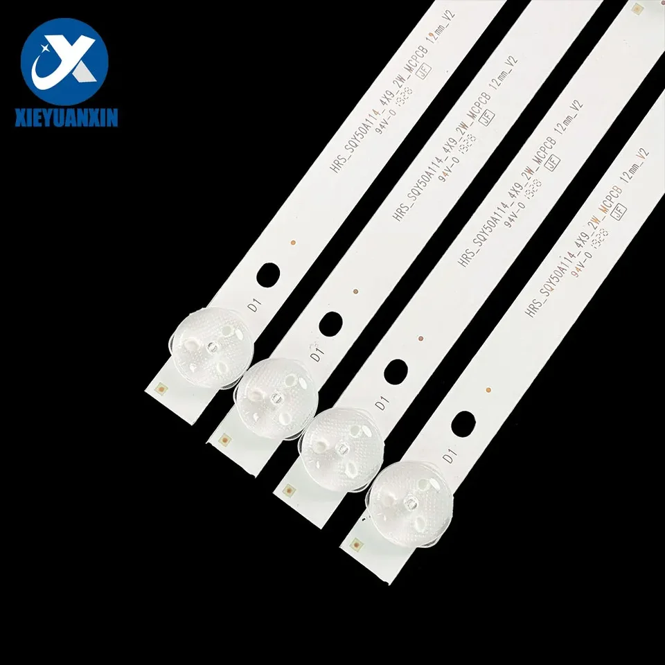 4-Pack LED Backlight Strips For 50" TV – 937mm, 9 LEDs Per Strip, Replacement For Various Models