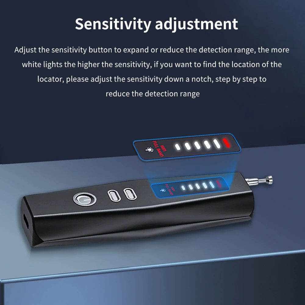 T011 Hidden Devices Detector Anti Candid Camera RF Signal Scanner GPS Bug Finder for Hotel Travel 4