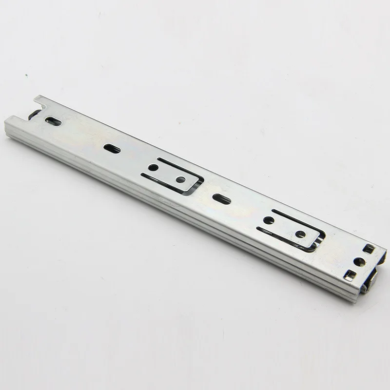 Drawer Track Drawer Slide Three Rail Guide Rail Slide Furniture Hardware Fittings 2pcs/pair drawer slides
