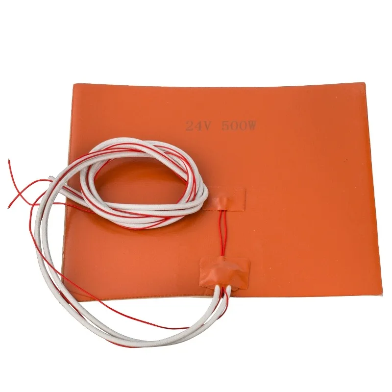 12V 24V 110V 220V Silicone Rubber Electric Heating Pads Heater Plate Baking Mat Adhesive NTC 100K Thermistor Temperature Sensor 4