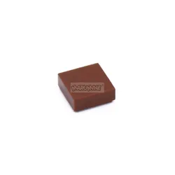 Marumine 300-Piece 1x1 Tile Base Parts for DIY Construction and Architecture (Brown)