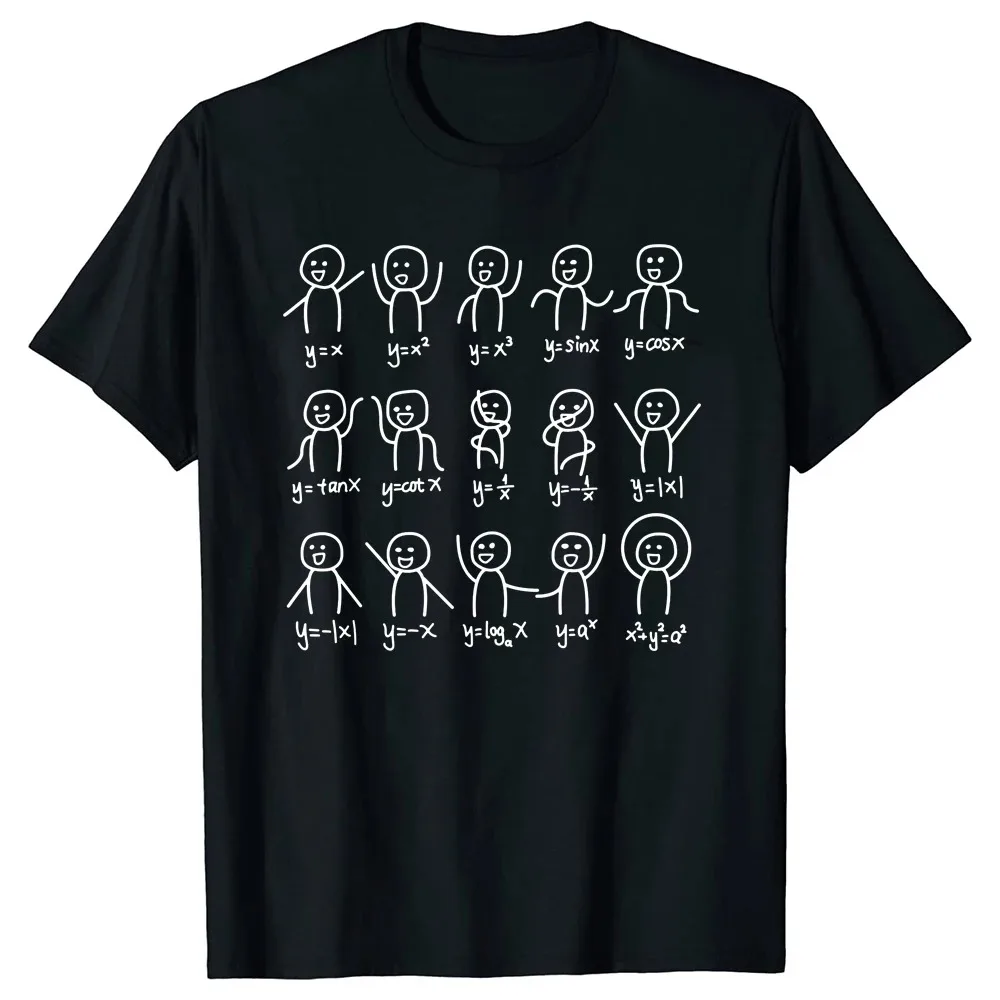 

Algebra Dance Funny Figures Math Equation T Shirts Graphic Cotton Streetwear Short Sleeve Birthday Gift Summer Style T-shirt Men