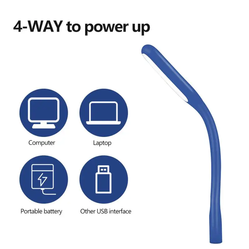 Portable USB LED Mini Book Light for Laptop Notebook PC Computer