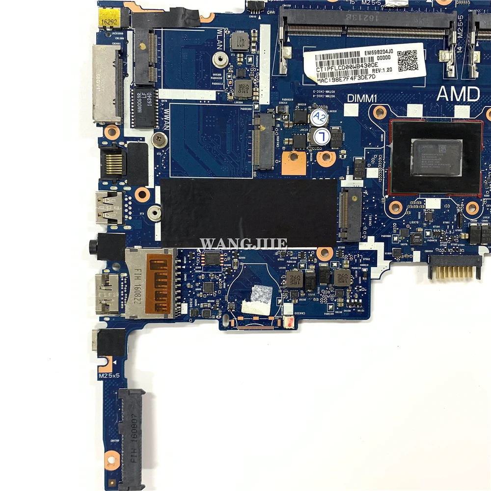 Usado para hp 745 Laptop Motherboard 14 g3 Polegada A88600b Cpu 827574601 827574001 Ti-6050a2728001-mb-a02 100 de Trabalho - Imagem 3