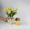 Golden Cactus Vase Desktop Decoration Vase Dry Flower Insertion Home Decoration 3