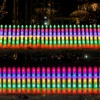 Wave Style 6PC LED Fence Lights Christmas Tree Enclosure Outdoor Waterproof Garden Courtyard Lighting Landscape Atmosphere Decor 5