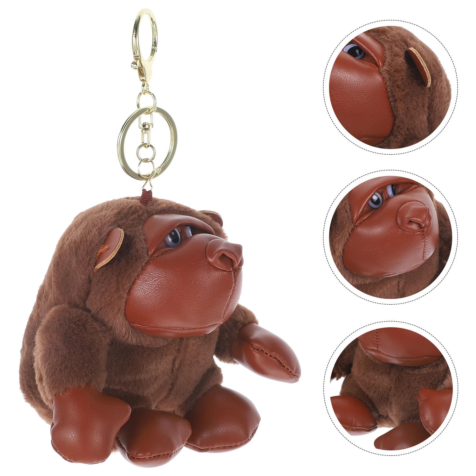 Goryl pluszowy wisiorek małpa brelok (czarny) 1pc łańcuchy dla klucze do samochodu wypchane zwierzę