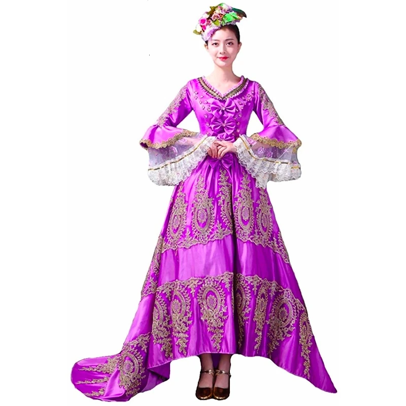 

High-end Court Rococo Baroque Marie Antoinette Ball Dresses 18th Century Renaissance Historical Period Dress For Women