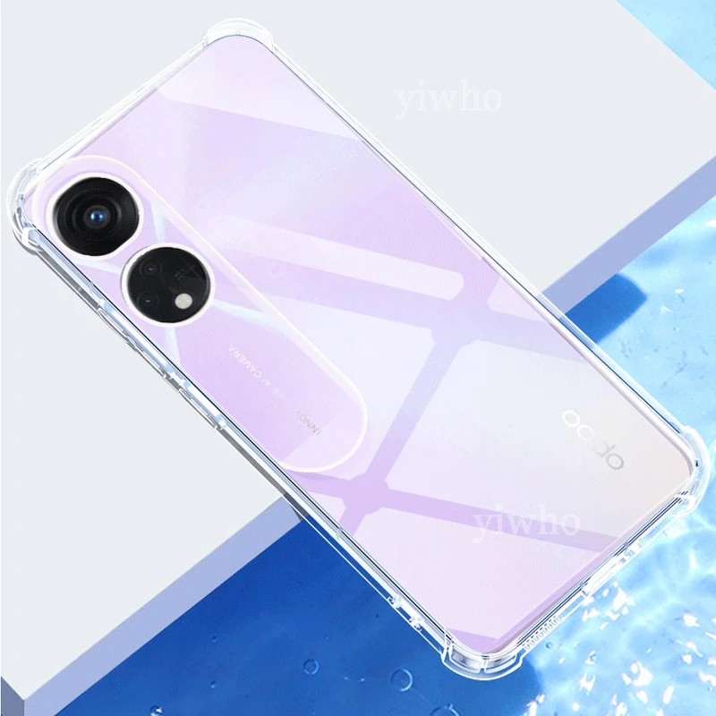 Funda transparente para Oppo A78 5G, silicona flexible, ajuste delgado,  carcasa de TPU suave, linda carcasa trasera de parachoques de goma  protectora