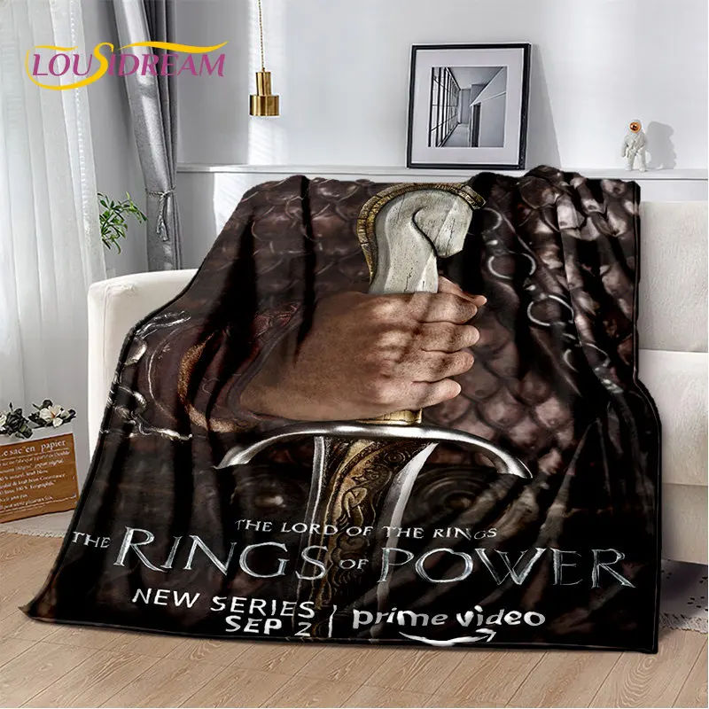 The Rings of Power TV Movie Soft Plush Blanket, Glutnel Blanket, Throw Blanket, Salon, Chambre, Lit, Canapé, Pique-nique, Enfants