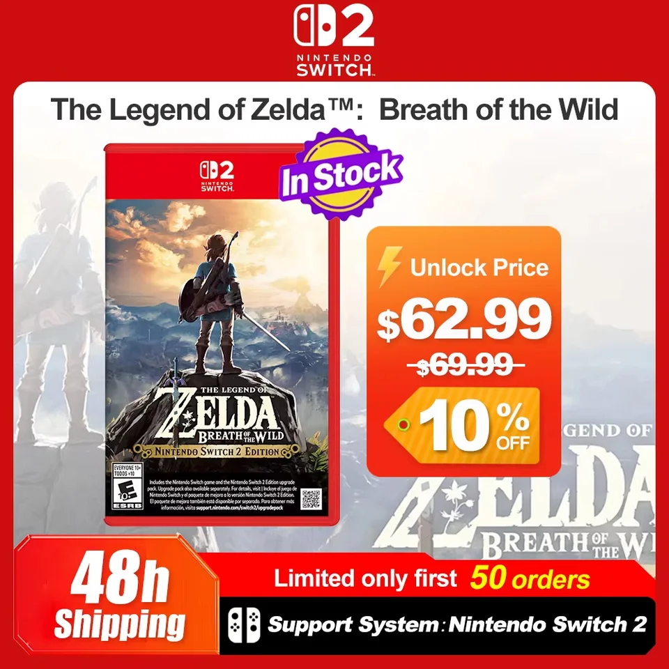Nintendo Switch 2 The Legend of Zelda: Breath of the Wild Juegos