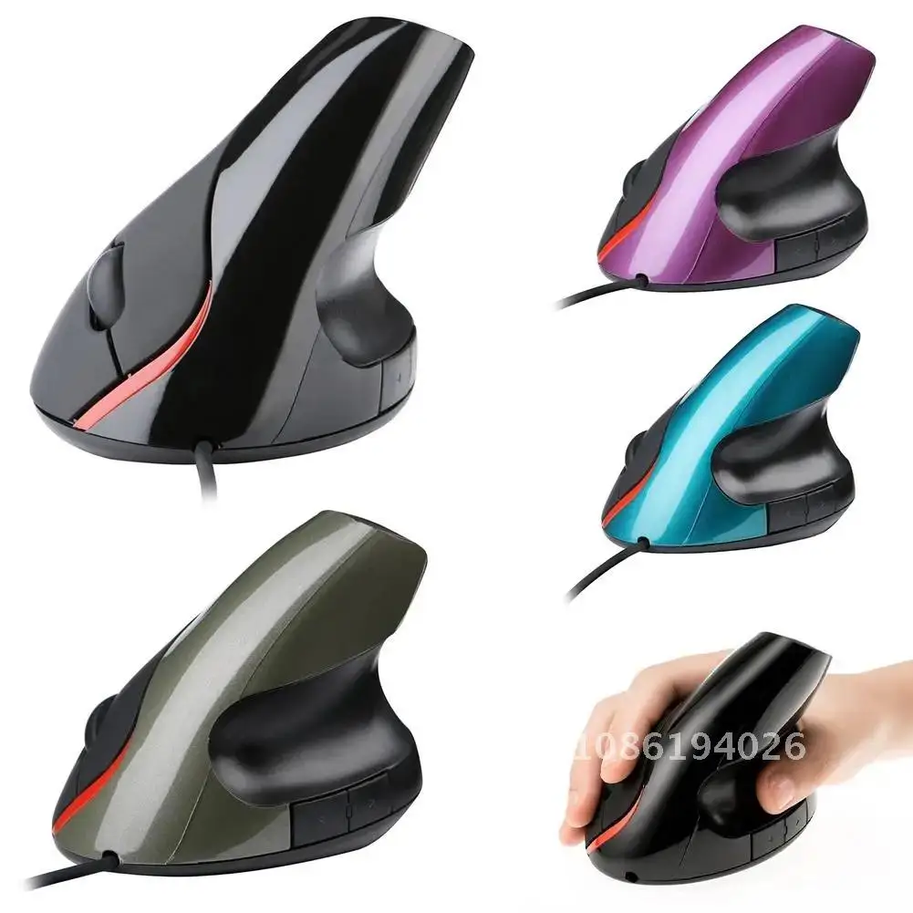 

Wired 5D Optical Gaming Mouse With USB Portable 1200DPI 2.4GH Ergonomic Upright Right Hand Vertical Mouse For PC Computer Laptop