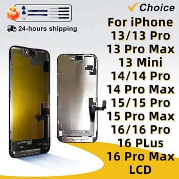 Écran LCD OLED grade AAAA pour iPhone X XR XS 11 12 13 mini 14 15 Plus 16 Pro Max