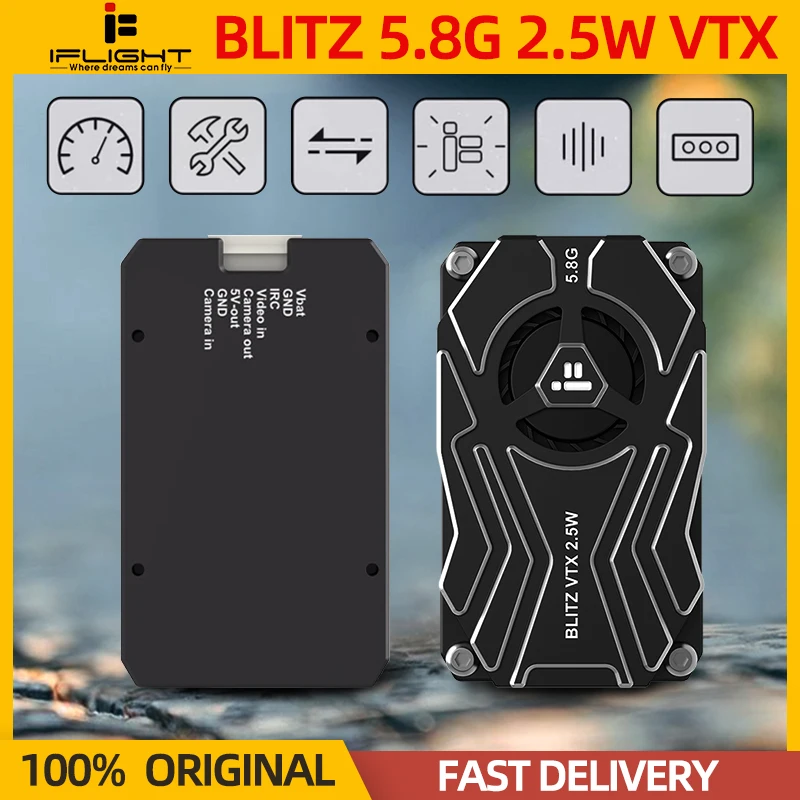 Newest-iFlight-BLITZ-Whoop-5-8G-2-5W-VTX-40CH-Image-Transmitter-CNC ...