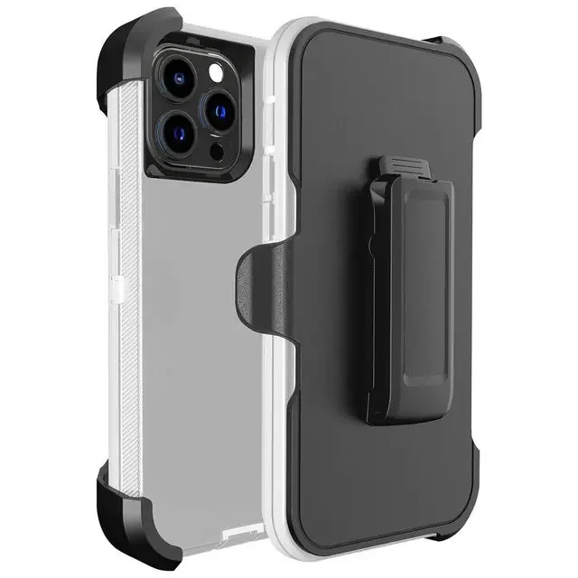 3-in-1 Armor Rugged Shockproof Case with Belt Clip