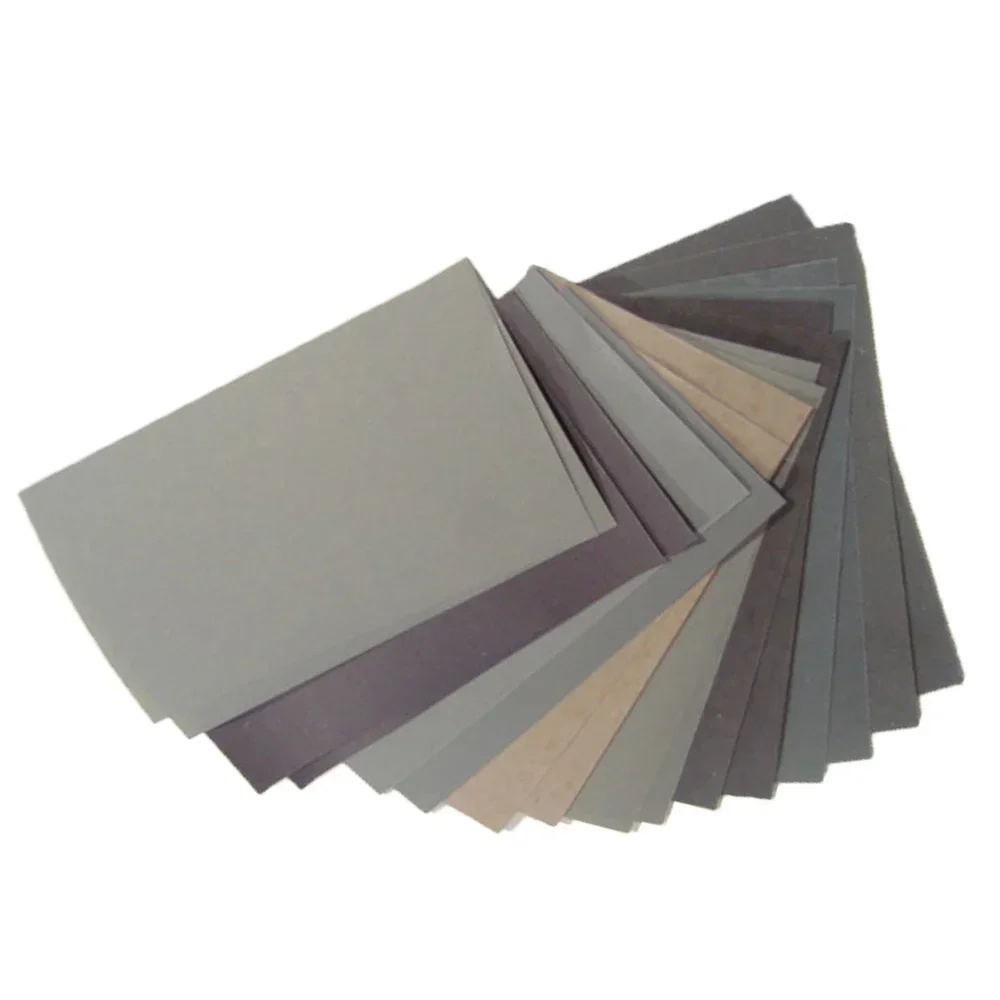 Lot de 15 Papiers Abrasifs 400-3000 pour Ponçage Sec/Humide
