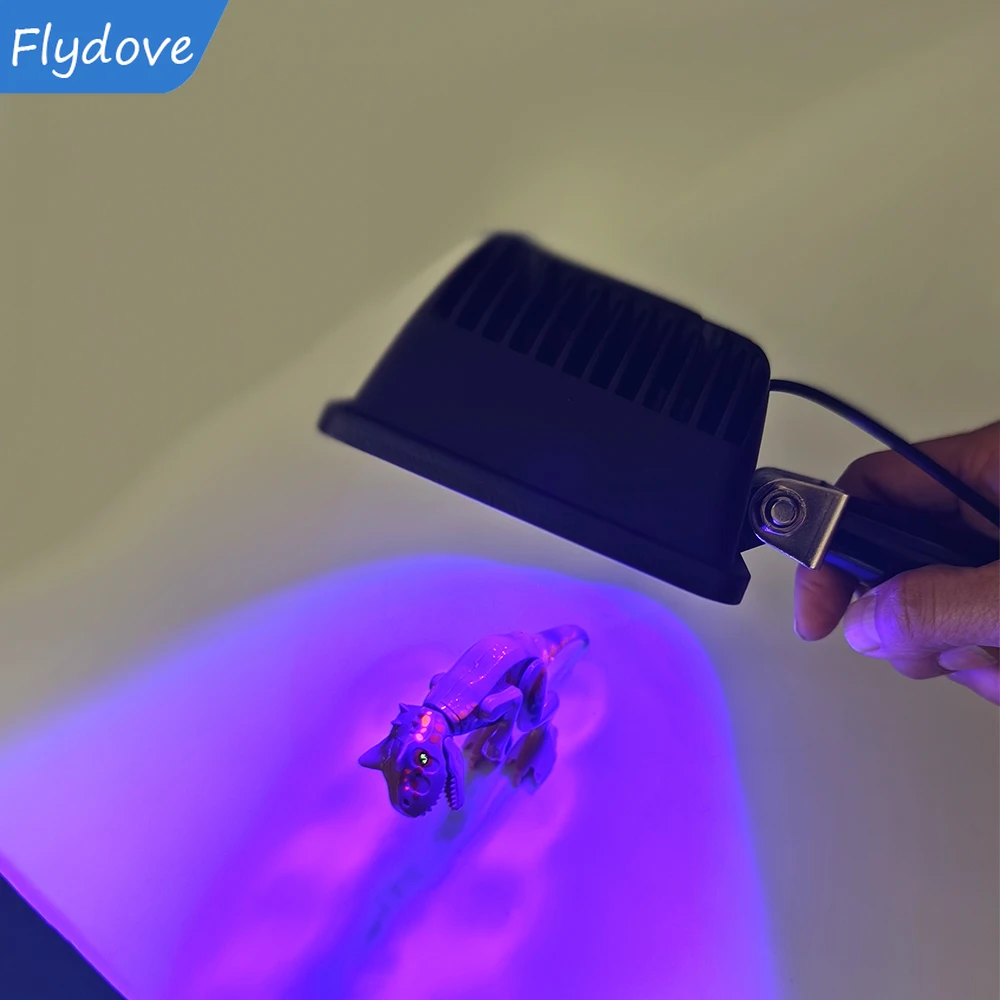 ไฟยูวีสำหรับการบ่มแบบมือถือ 365/395/405 นาโนเมตร 90 °   หลอดไฟยูวีแบบปรับได้สำหรับเรซิ่นคริสตัล กาว งานฝีมือ DIY เล็บ แผงวงจรพิมพ์ หมึกเคลือบสำหรับงานบัดกรี 1