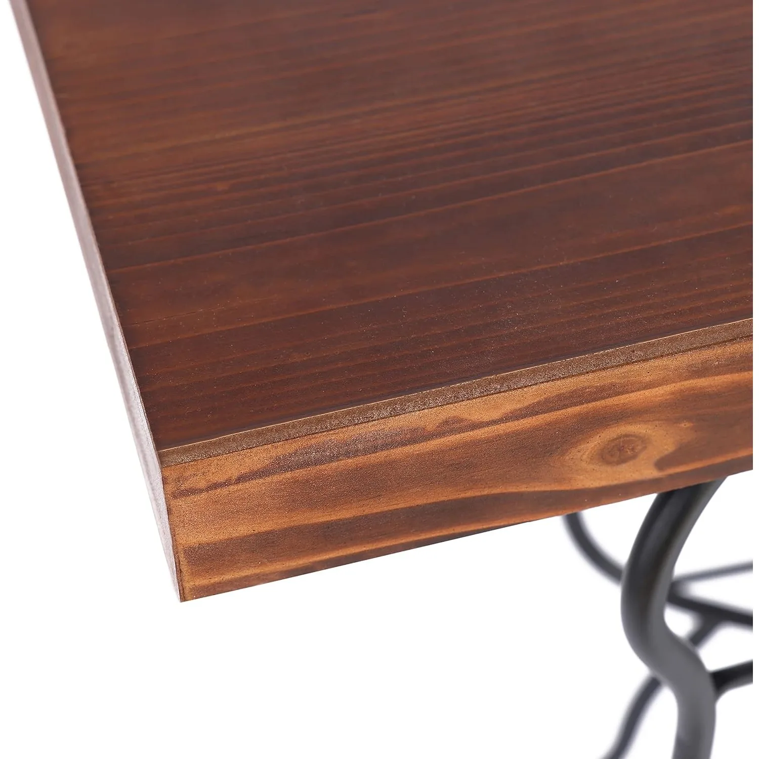 Console Table, 31'' Wood Top Metal Butterfly Accent Console and Entry Table,16"D x 41"W x 31"H 6