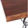 Console Table, 31'' Wood Top Metal Butterfly Accent Console and Entry Table,16"D x 41"W x 31"H 6