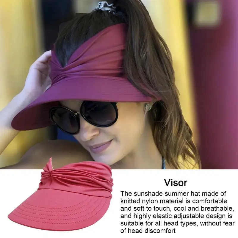 2023 New Summer Beach Hat Big Visor Sun Hats For Women Outdoor UV Protection  Top Empty Sport Baseball Cap - AliExpress