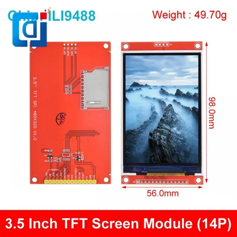 

JCD 3.5" 3.5 inch TFT LCD Touch Screen Module 480x320 ST7796U ILI9486 LCD Display for Arduino UNO MEGA2560 With/Without Touch