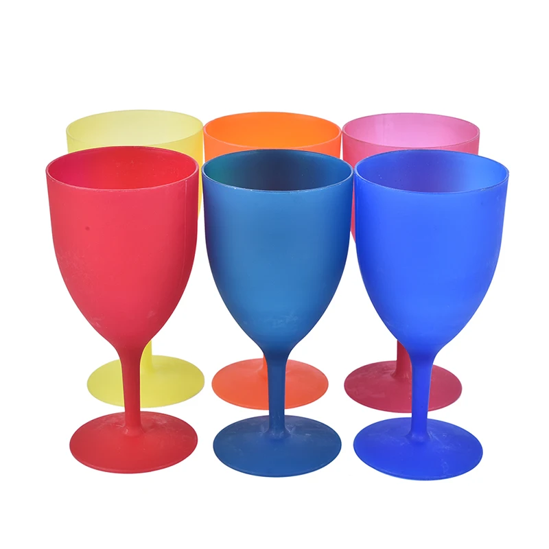 6PcsSetHighQualityPlasticWineGlassGobletCocktailChampagneCups