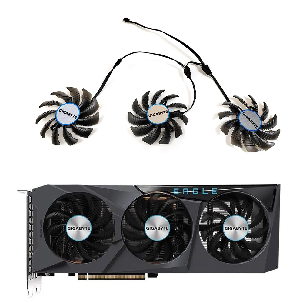 Nuovo 75Mm Muslimex Rtx 3070 Ti Sostituzione Della Ventola Di Raffreddamento Per Gigabyte Radeon Rtx 3070 Ti Ventola Di Raffreddamento Della Scheda Vi