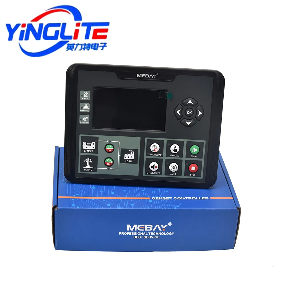 Mebay LCD 자동 시작 제어판 발전기 컨트롤러 DC70D DC72D DC70DR DC72DR MK2 디젤 발전기 예비 부품