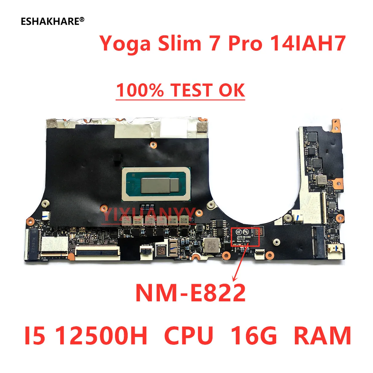 JS47Q NM-E822 For Lenovo Yoga Slim 7 Pro 14IAH7 Notebook