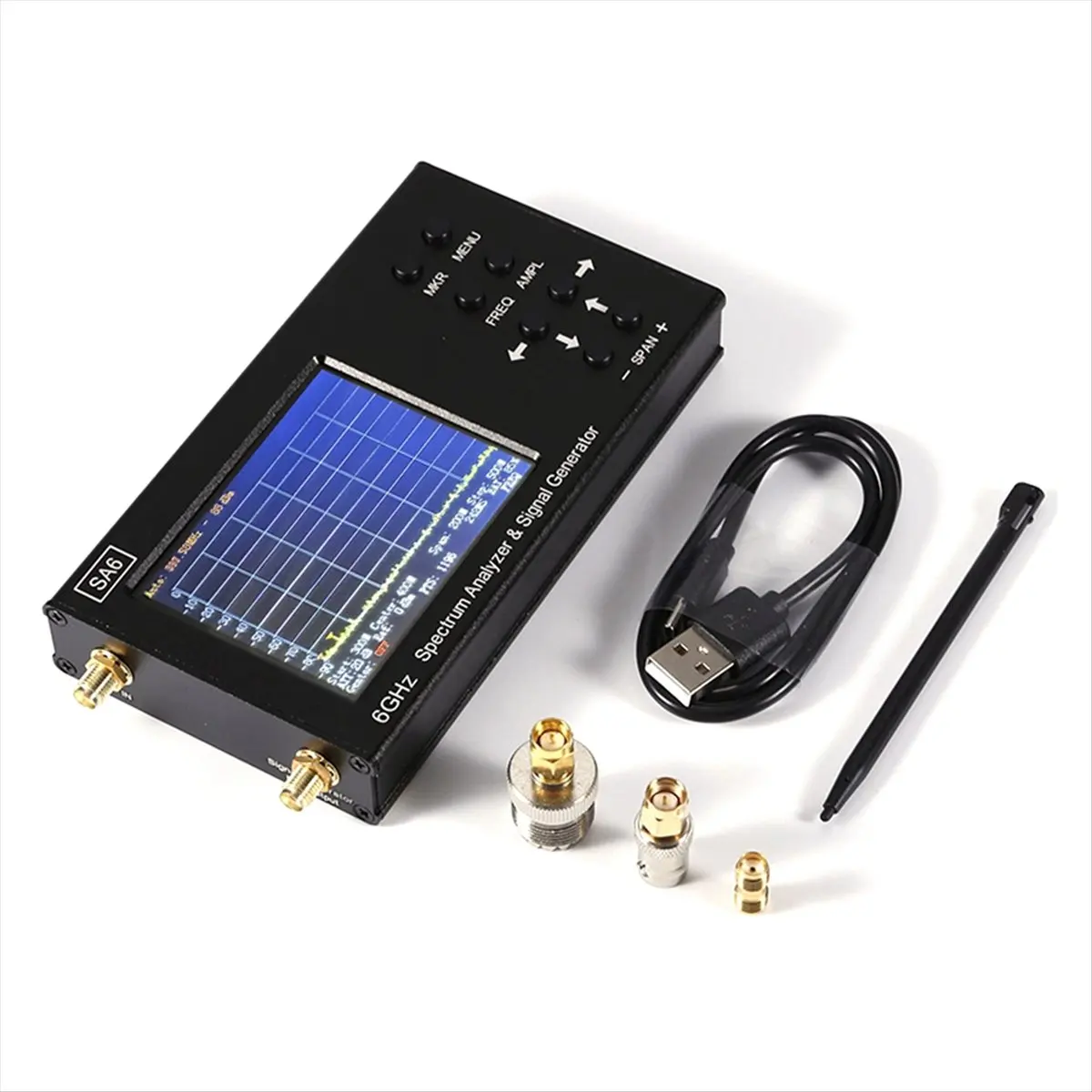 T35C SA6 휴대용 스펙트럼 분석기 Wi-Fi CDMA Lab 35-6200Mhz 신호 테스트 신호 6G 휴대용 테스터