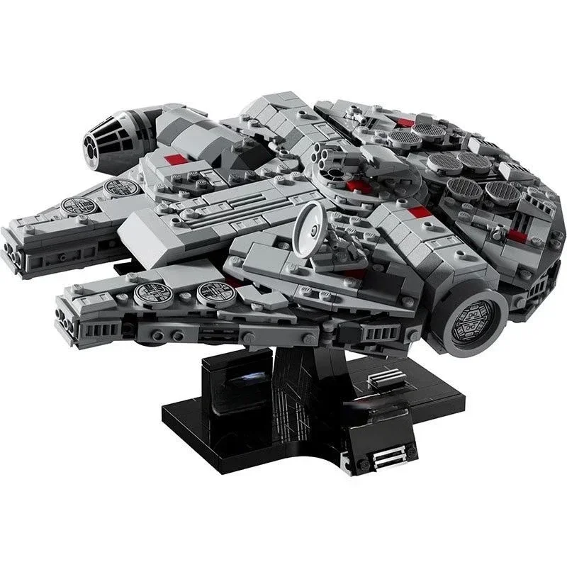 Hot Toys Star Wars 75375 falcon Spaceship Bricks Compatible Millennium Building Block Toys for Boys Gift for Kids Model gifts building block toys
