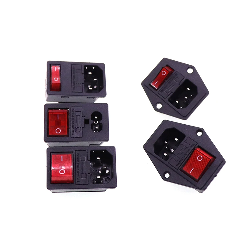 Simple Integrated All Copper CharaCter Socket+light Switch+fuSed Three In One AC Power Socket