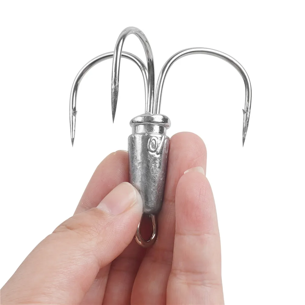 연어 배스 낚시용 스내깅 후크, 대형 트레블 벙커 후크, 가중 트레블 후크, 30g, 40g, 60g, 80g, 10 개