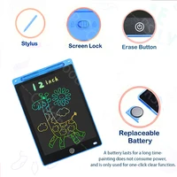 Tablettes électroniques de 12 pouces, bloc d'écriture, tableau d'écriture, tablette à dessin, écran LCD, jouets graphiques numériques pour enfants 3