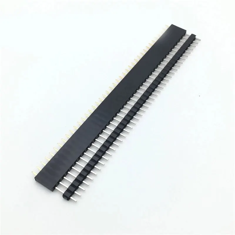 Single Row Pin Connector 20pcs 10 Pairs 1x40p 2.54mm Pitch Male And Female Disconnectable
