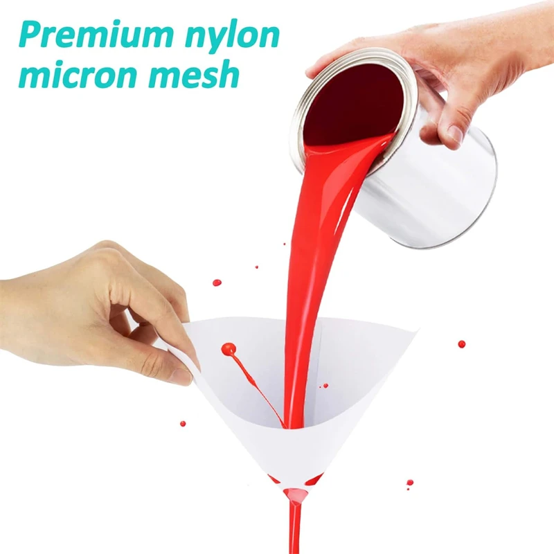10-100 Pcs Disposable Paint Strainers Paper Cone Paint Strainer Funnel Fine Mesh Filters Conical Micron Paper Funnels Tools