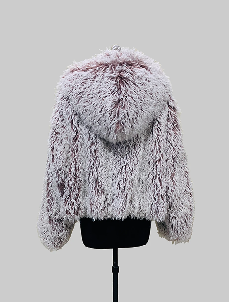 Nerazzurri Autumn Winter Oversized Thick Warm Soft Hairy Faux Fur Coat Women with Hood Single Breasted Luxury Designer Clothes