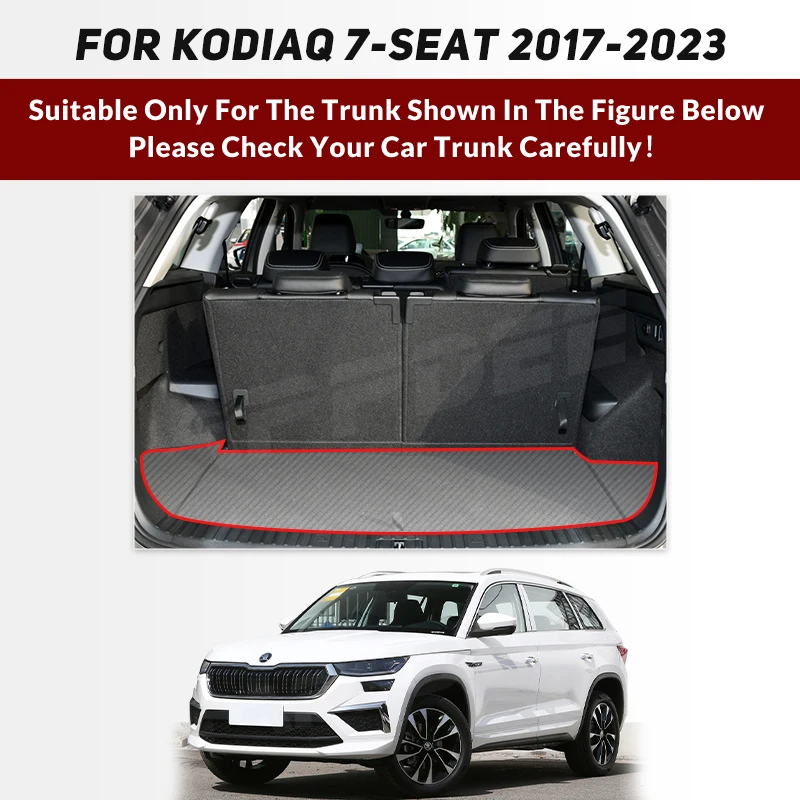 SMK Tappeto Bagagliaio Antiscivolo Per Skoda Kodiaq I 2021-2024 – Vassoio Universale 4 Stagioni, Resistente E Riciclabile - 6