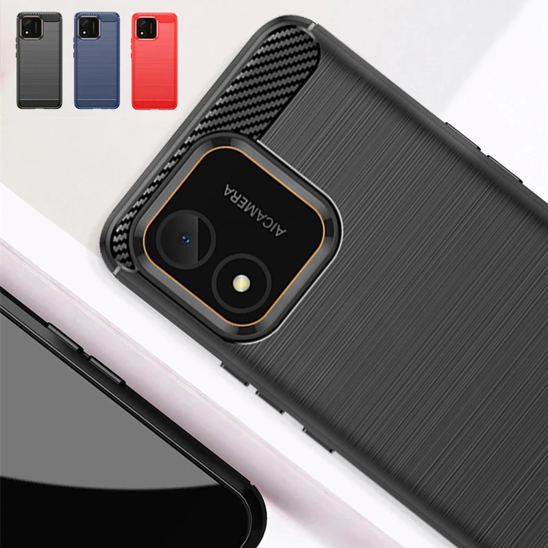 Shockproof Carbon Fiber TPU Bumper Phone Case - Enhanced Protection Design