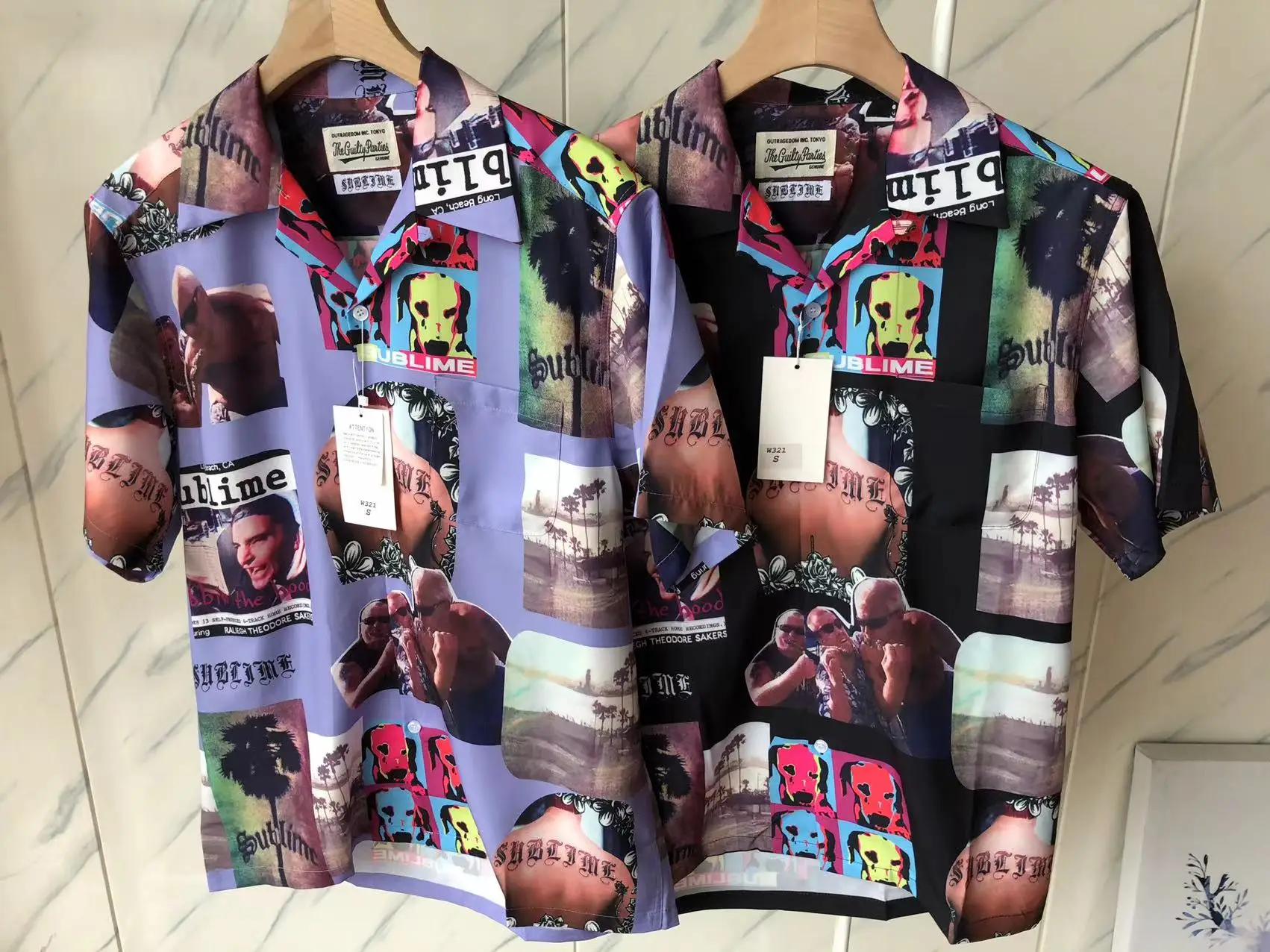 

New 1:1 Wacko Maria Shirt Shirts Men Women Hawaii Beach Style Lapel Pocket Streetwear Top Shirt