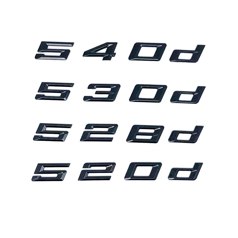 BMW 5 Series Black Trunk Letter Emblem Logo