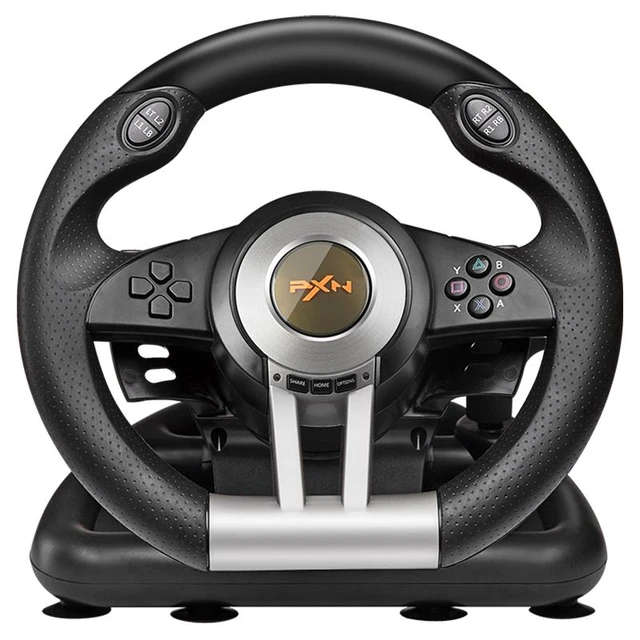 Volante de corrida com pedais sensíveis com vibração para um para ps4 para  ps3 para interruptor pc android roda de jogos - AliExpress