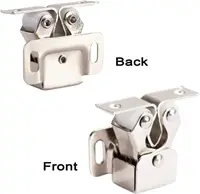 เฟอร์นิเจอร์ประตูทองแดงโบราณสีตู้ประตูตู้ Roller LATCH TWIN Double Catches พร้อม Striker และฟรีสกรู 6