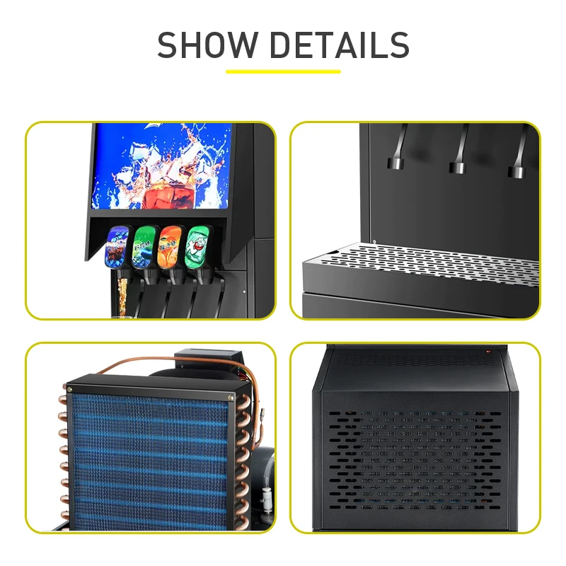 Full Automatic Cold Drink Self-service Machine Four Valve Self-service Carbonated Beverage Machine