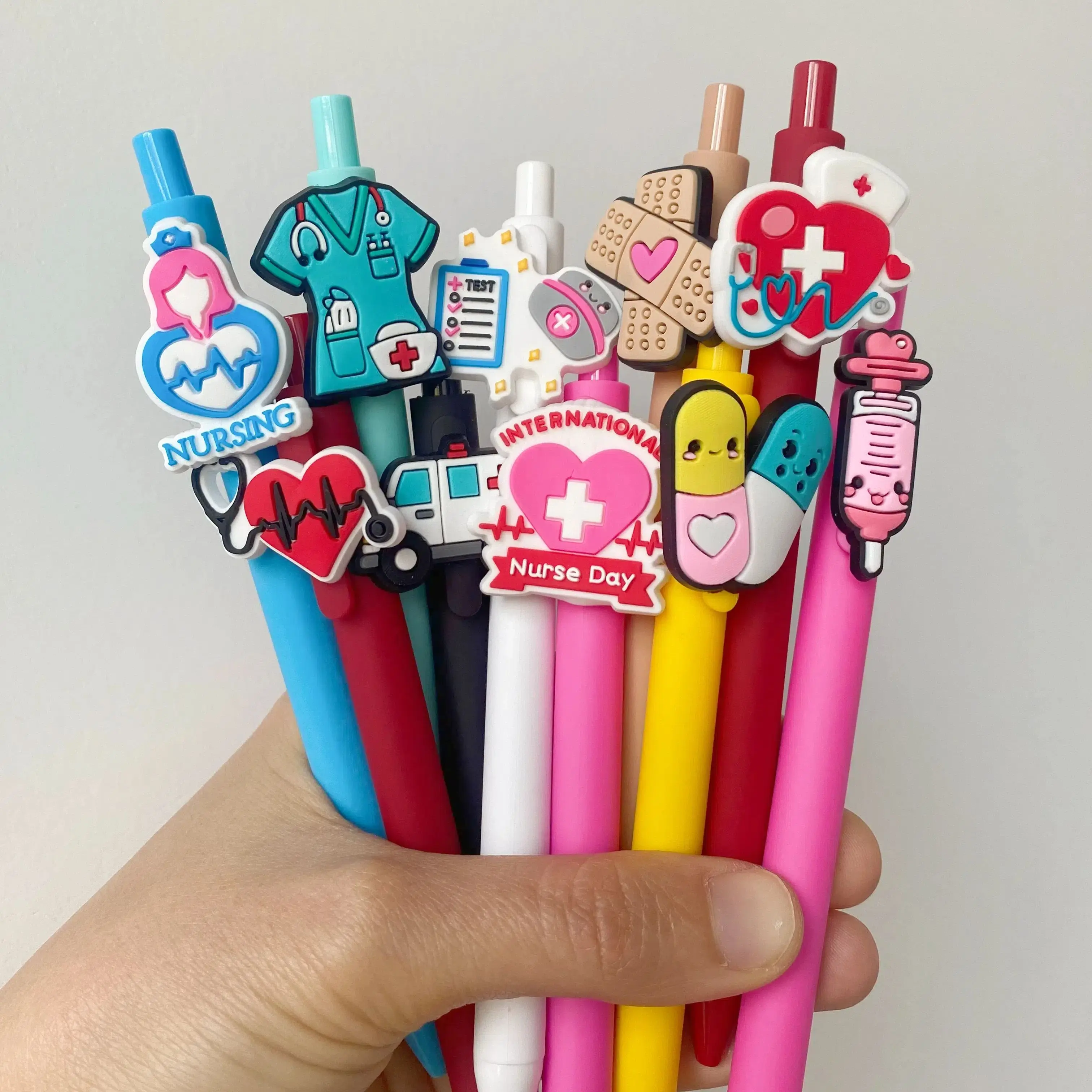 10-Pack Nurse Pens Funny Nursing Accessories Black Ink Ballpoint Set for Nurses Medical Assistants Students Nurse Week Gifts 3