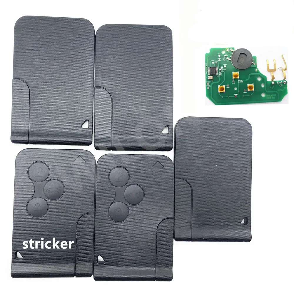 Car Remote Key 1/3/5PCS For Renault Megane II 3 Button Remote Key with pcf7926 PCF7947 Chip