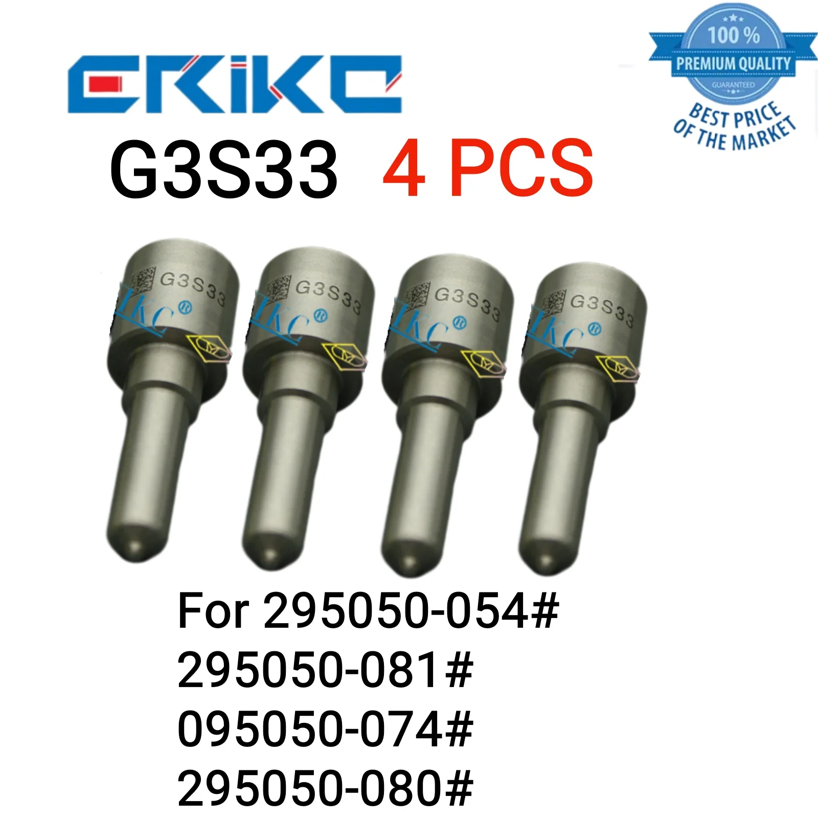 

4 шт. G3S33 насадка для инжектора дизельного двигателя 293400-0330 JLLA144G3S33 для 295050-054 #295050-081 #095050-074 #295050-080 #